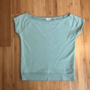 Like new - off shoulder short sleeve sweatshirt
